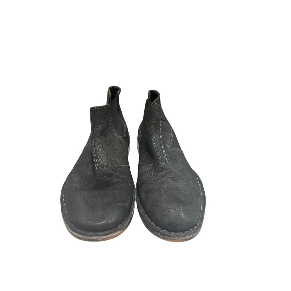 Ashton Grey Collection Black Leather Chelsea Ankle Boots Women’s Size 9
